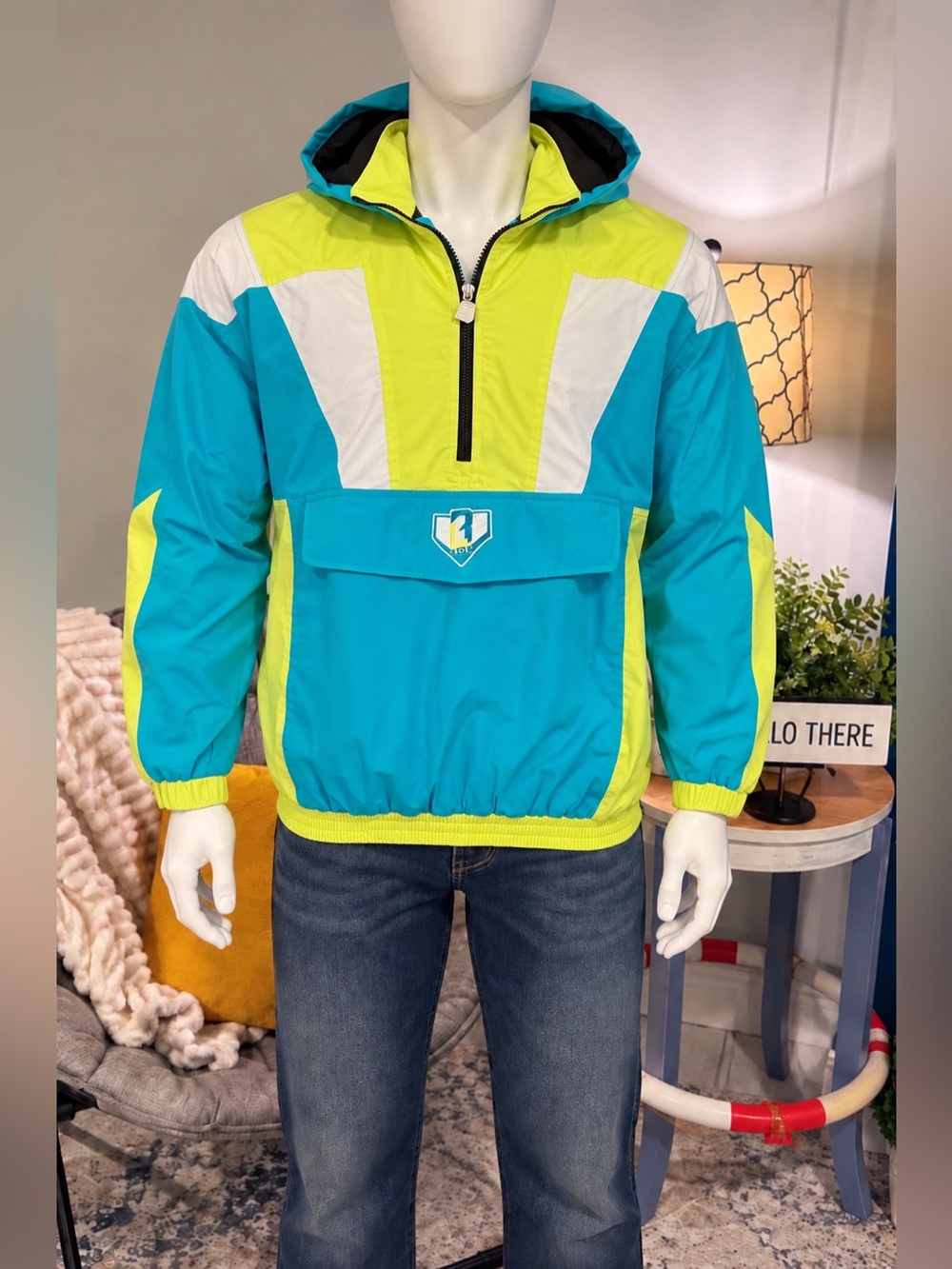 Baseball Lifestyle 101 Colorblock Pullover Jacket XL NWT